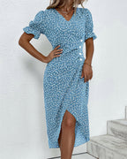 GISELLE | FLORAL V-NECK DRESS
