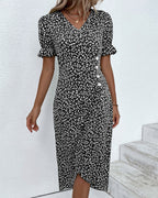 GISELLE | FLORAL V-NECK DRESS