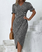 GISELLE | FLORAL V-NECK DRESS