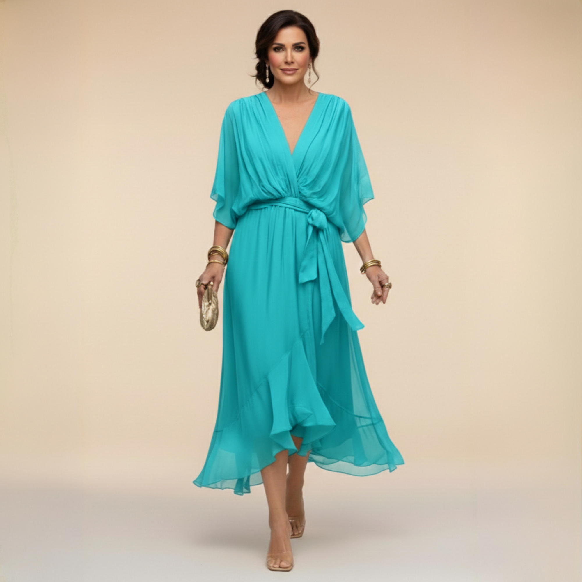 VERITY | FLOWING CHIFFON DRESS
