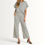 JOSLYN | STRIPED RELAXED LOUNGE TWO-PIECE SET