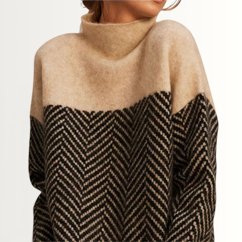 MILA | COTTON TURTLENECK SWEATER