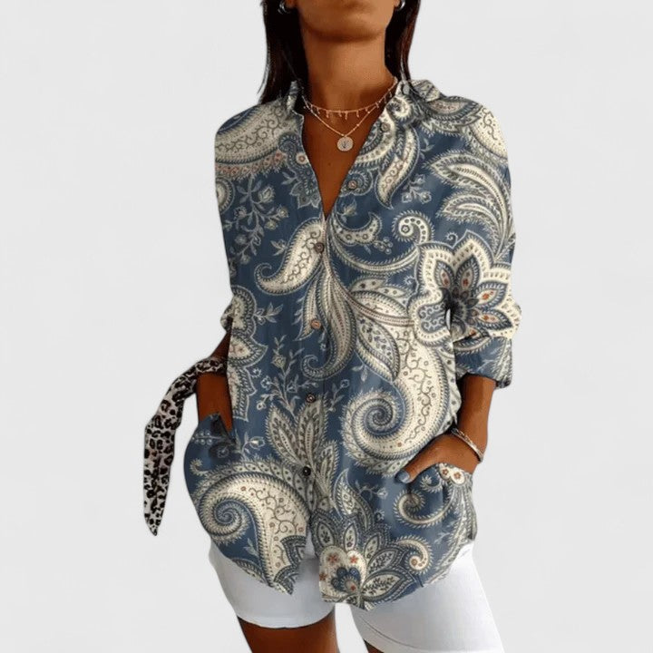 KATERINE | ELEGANT FLORAL BLOUSE