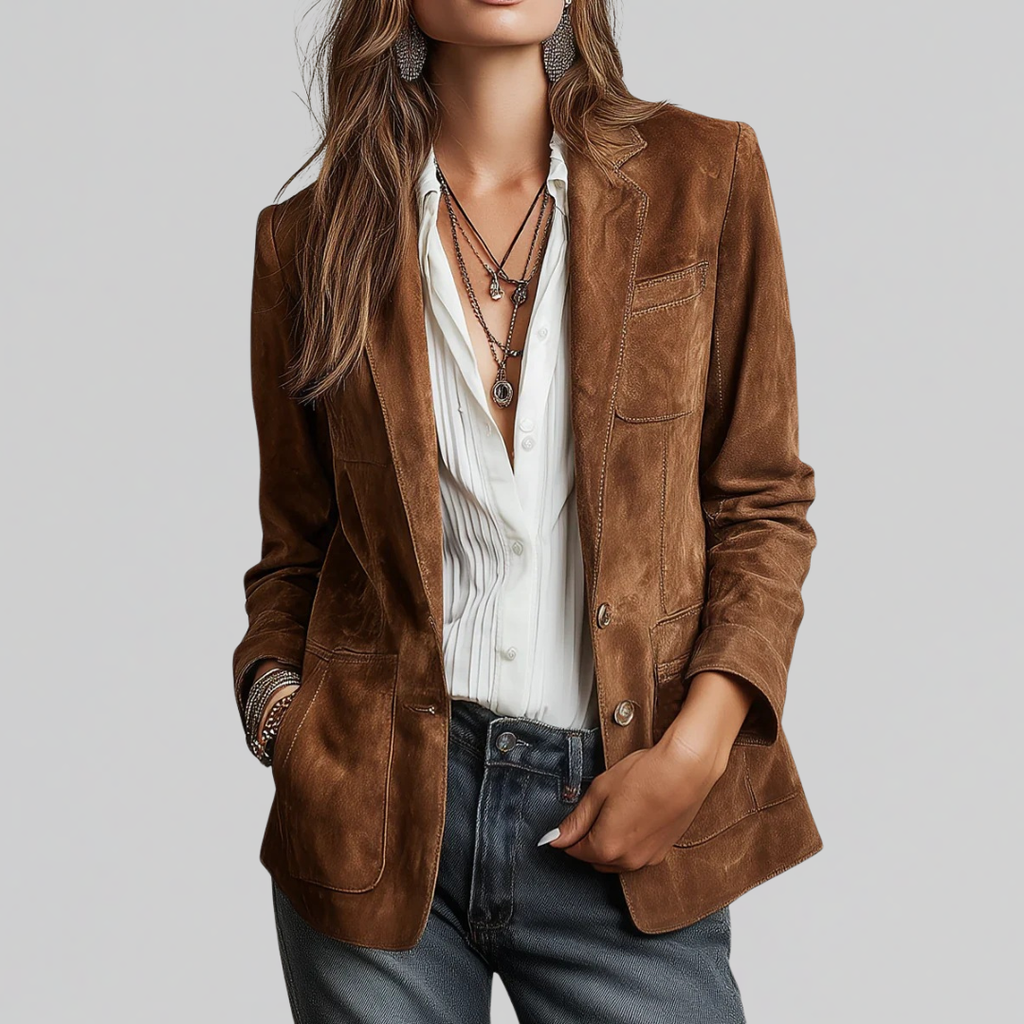 BRENDA | SOFT SUEDE-TOUCH BLAZER