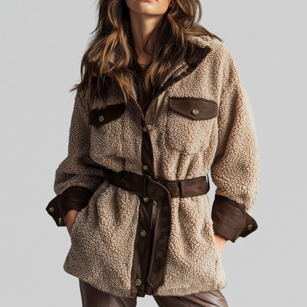 BRIDGET | BELTED TEDDY JACKET
