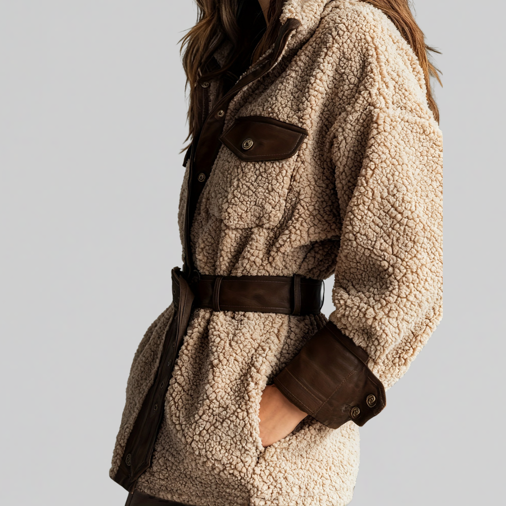 BRIDGET | BELTED TEDDY JACKET