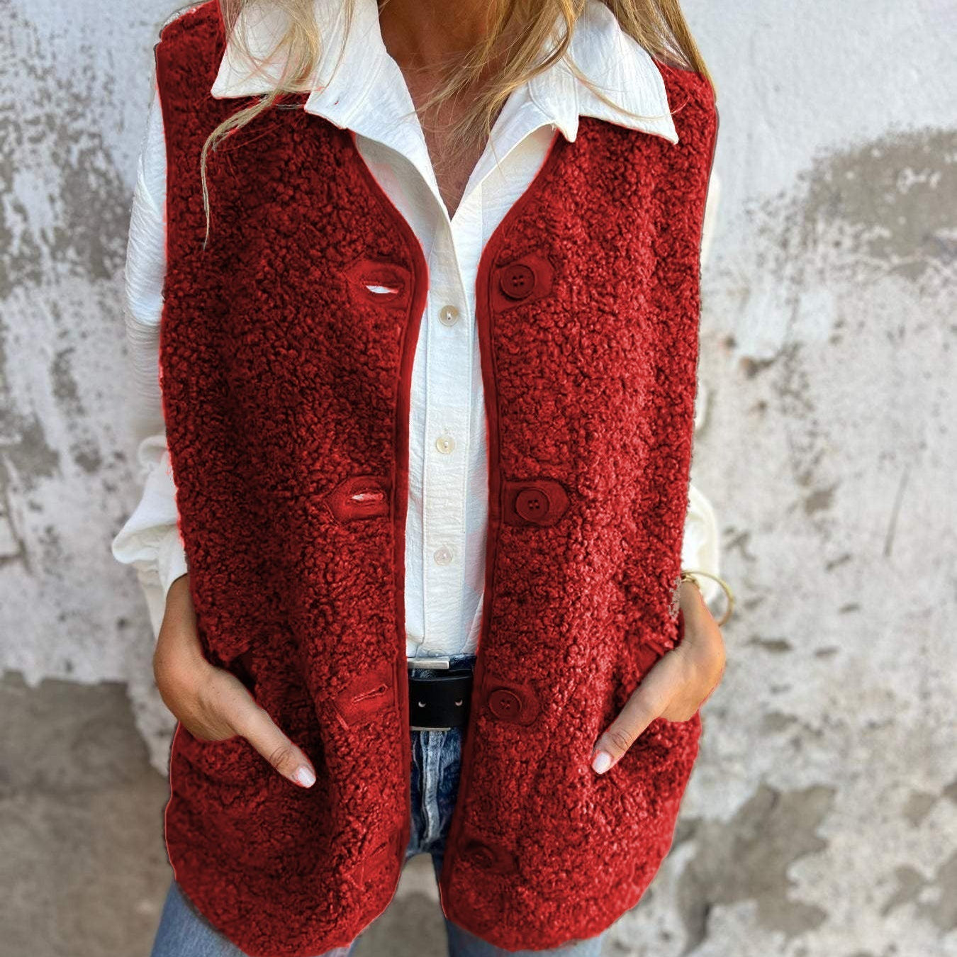 MAYA | BUTTON-DOWN WARM VEST