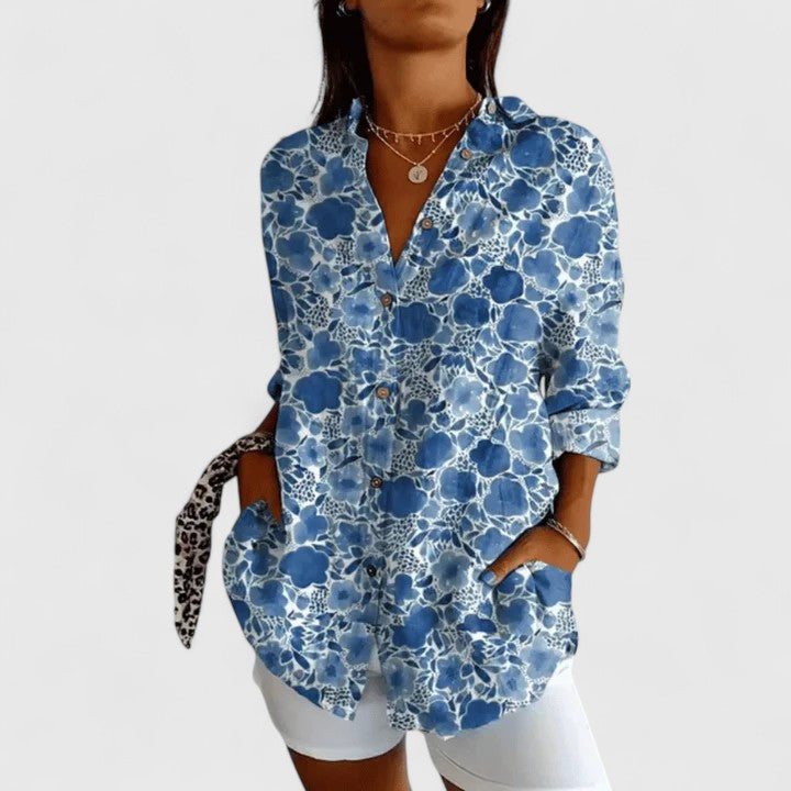 KATERINE | ELEGANT FLORAL BLOUSE
