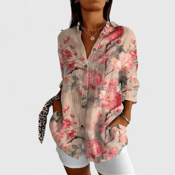 KATERINE | ELEGANT FLORAL BLOUSE
