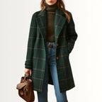 VIOLA | RETRO PLAID TWEED COAT
