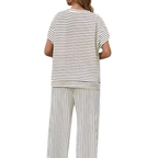 JOSLYN | STRIPED RELAXED LOUNGE TWO-PIECE SET