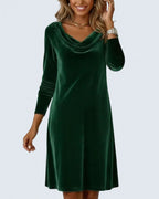 SERENA | LOOSE FITTING VELVET DRESS