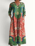 ARORA | VINTAGE FLORAL MAXI DRESS