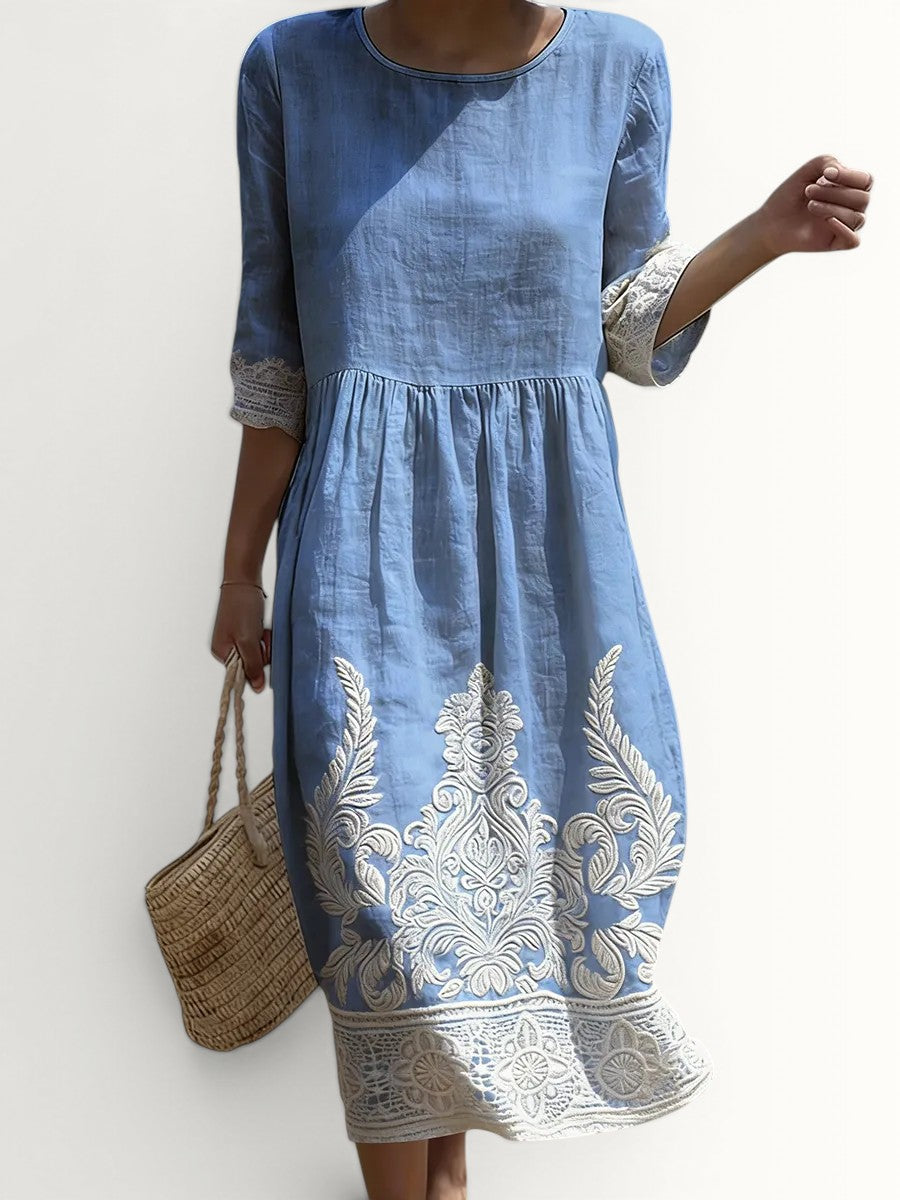 AMBER | ELEGANT FLORAL DRESS