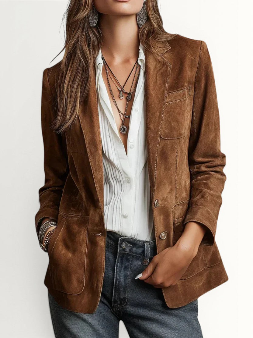 BRENDA | SOFT SUEDE-TOUCH BLAZER