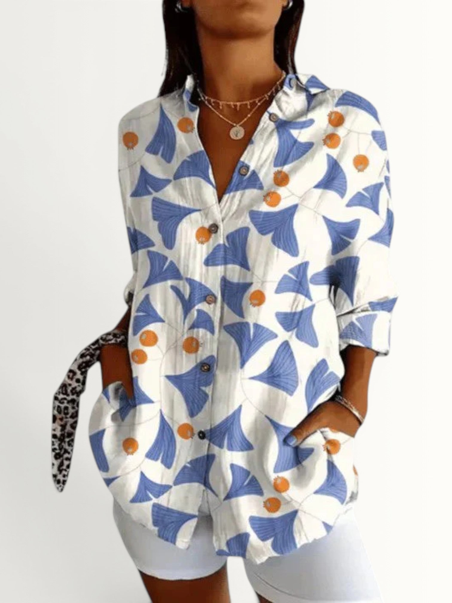 KATERINE | ELEGANT FLORAL BLOUSE