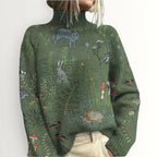 ZARA | WARM FLORAL TURTLENECK