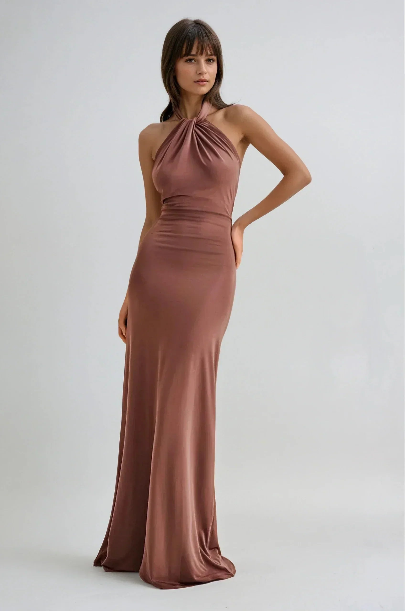 ELYNA | HALTER MAXI DRESS