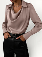 VIOLET | ELEGANT SATIN BLOUSE