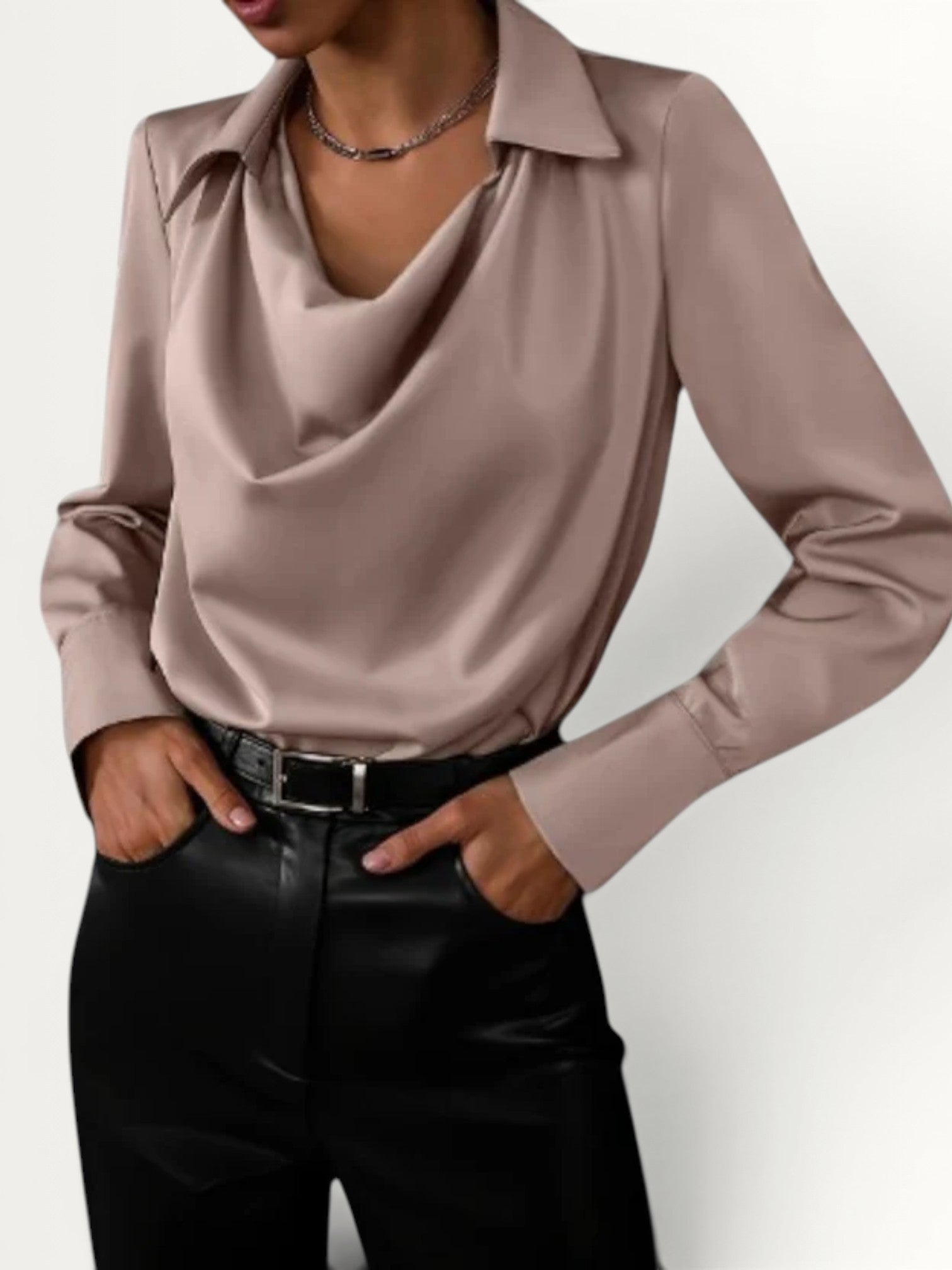 VIOLET | ELEGANT SATIN BLOUSE
