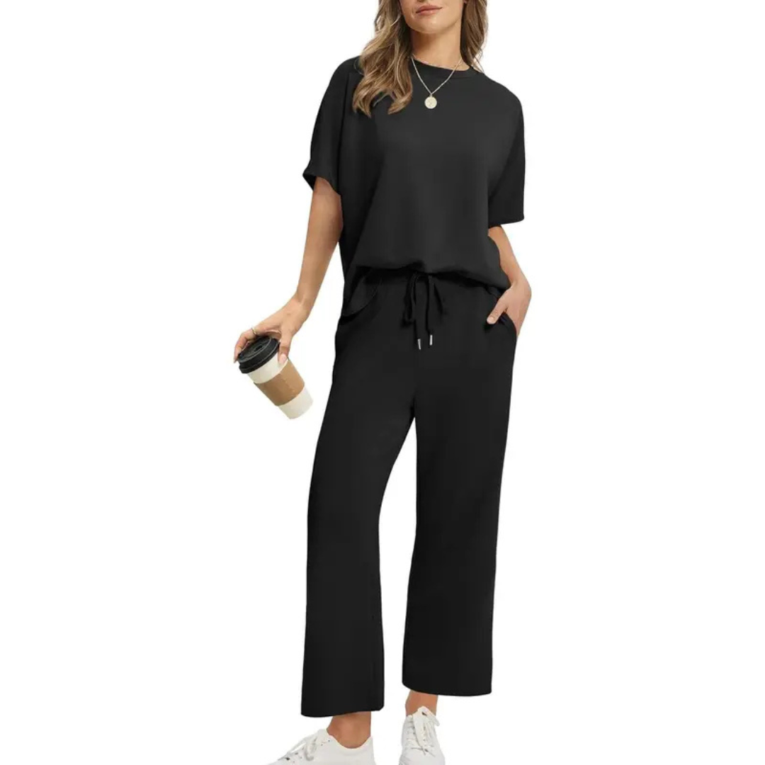 JULIE | WOMEN'S OVERSIZED CROPPED LOUNGE SET