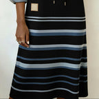 LUNA | STRIPED HOODED DRESS