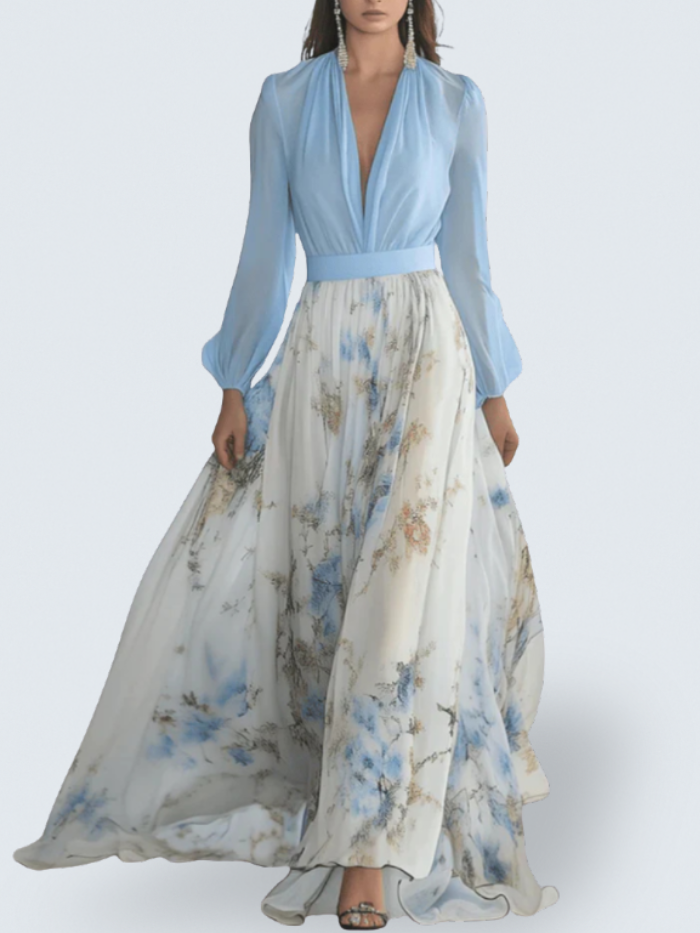 TESS | FLORAL LONG DRESS