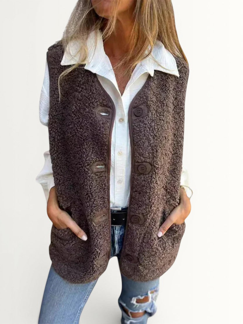 MAYA | BUTTON-DOWN WARM VEST