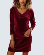 SERENA | LOOSE FITTING VELVET DRESS