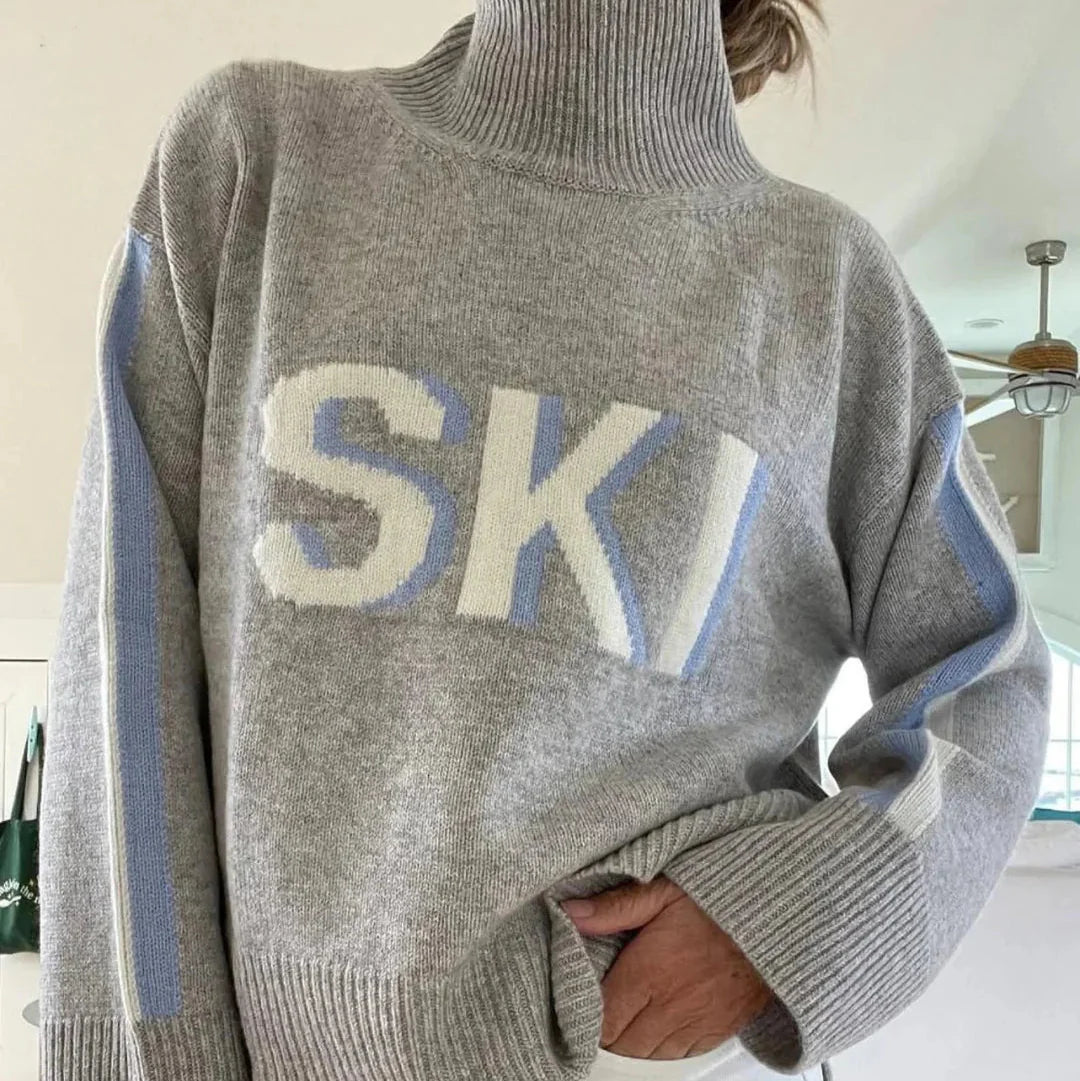 AMANDA | RETRO TURTLENECK SKI SWEATER