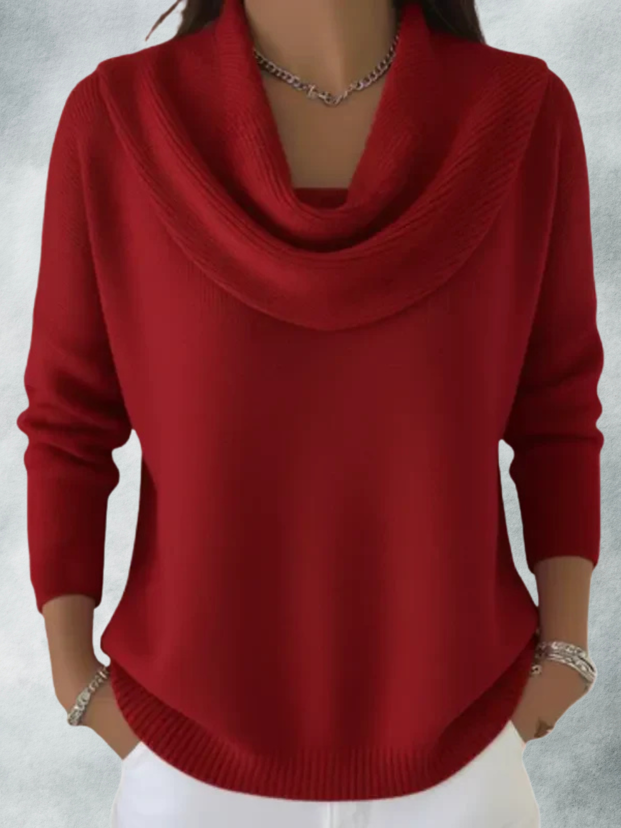 AMELIA | COLLAR-NECK SWEATER