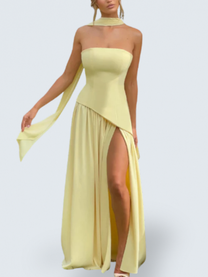AERIS | STRAPLESS MAXI DRESS