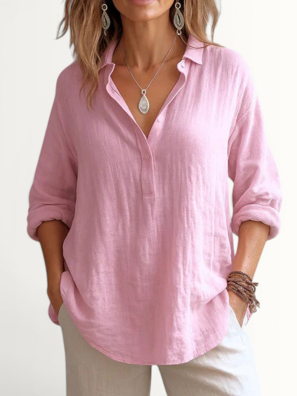 FRANZINA | COMFORTABLE LINEN BLOUSE