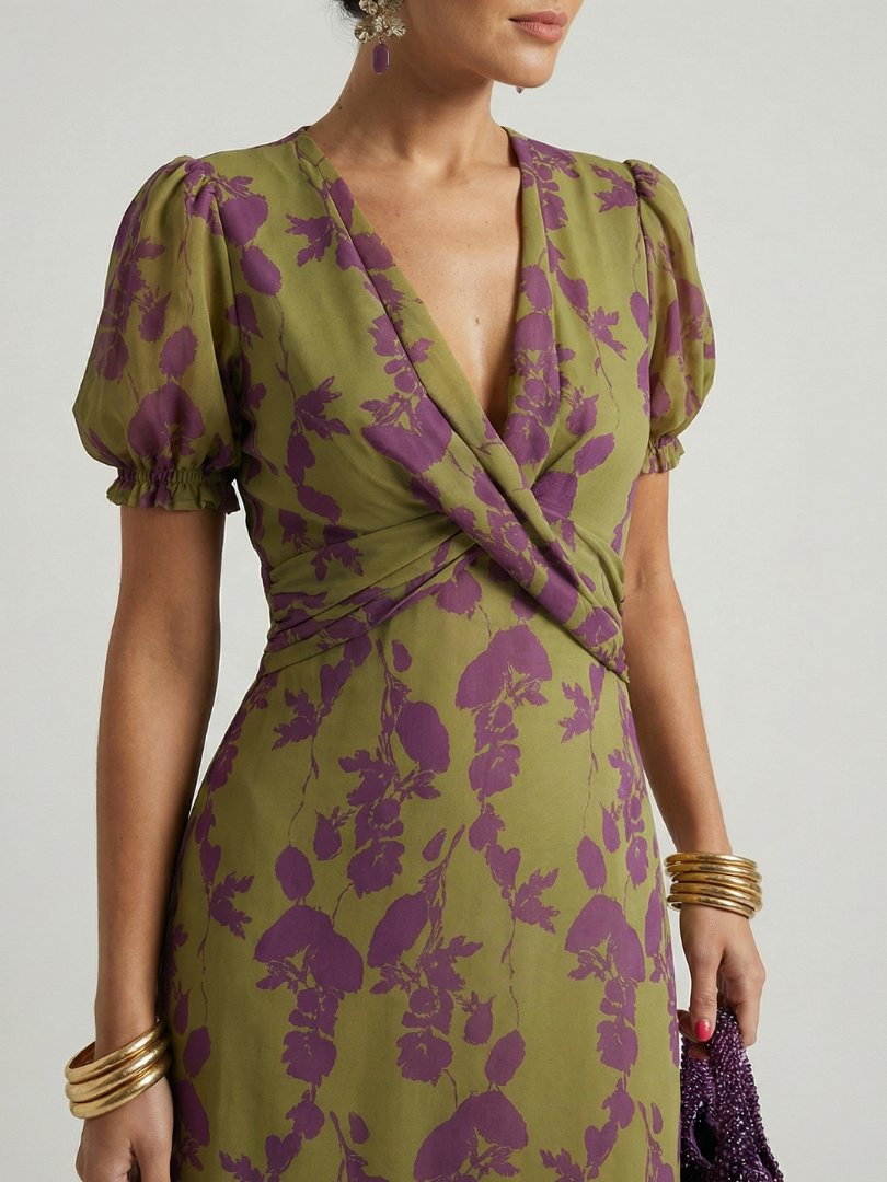 SERAPHINA | FLORAL MIDI DRESS