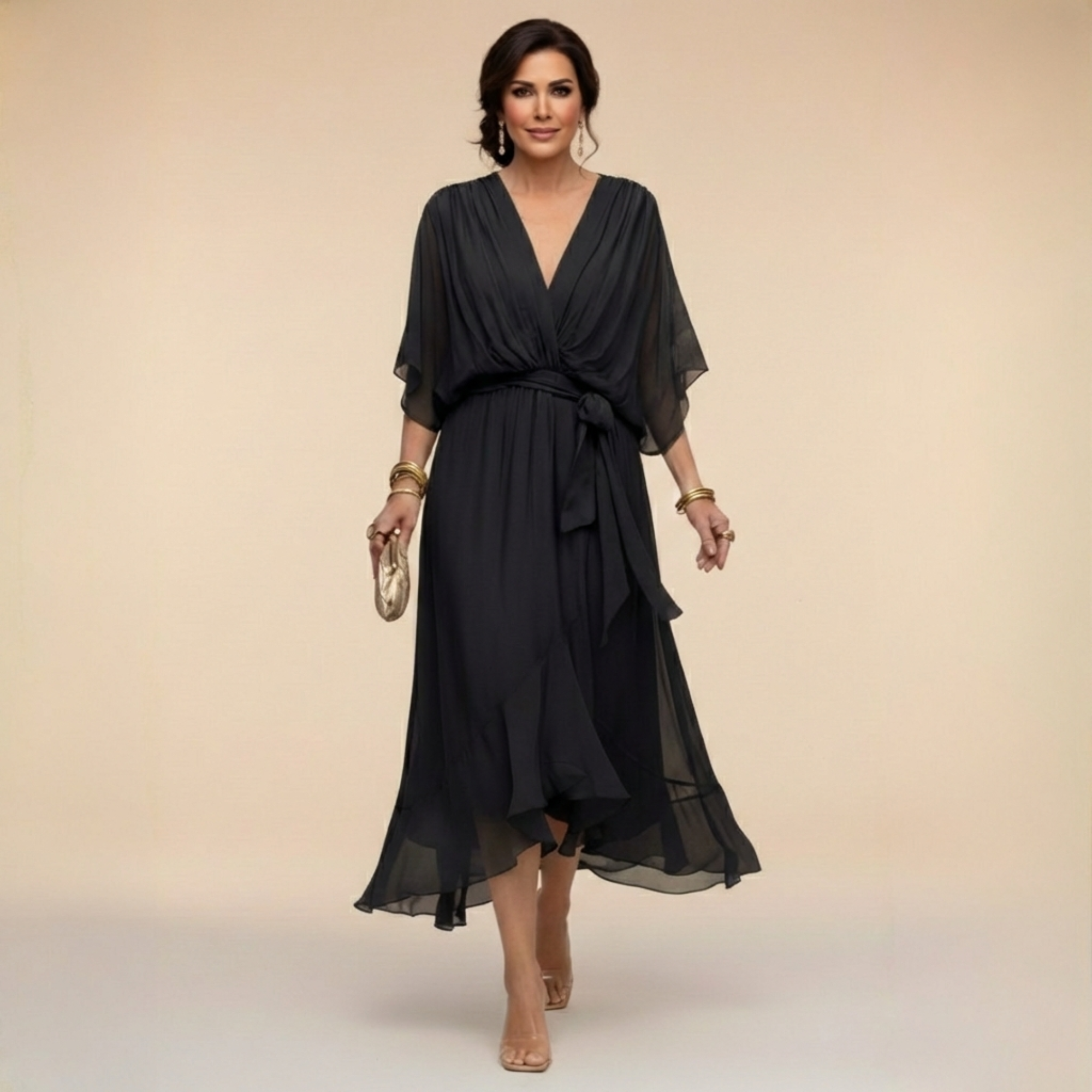 VERITY | FLOWING CHIFFON DRESS