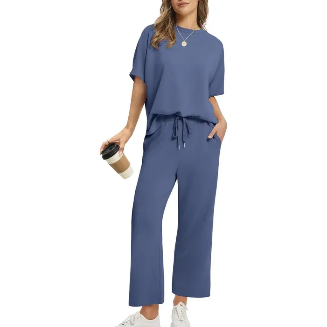 JULIE | WOMEN'S OVERSIZED CROPPED LOUNGE SET