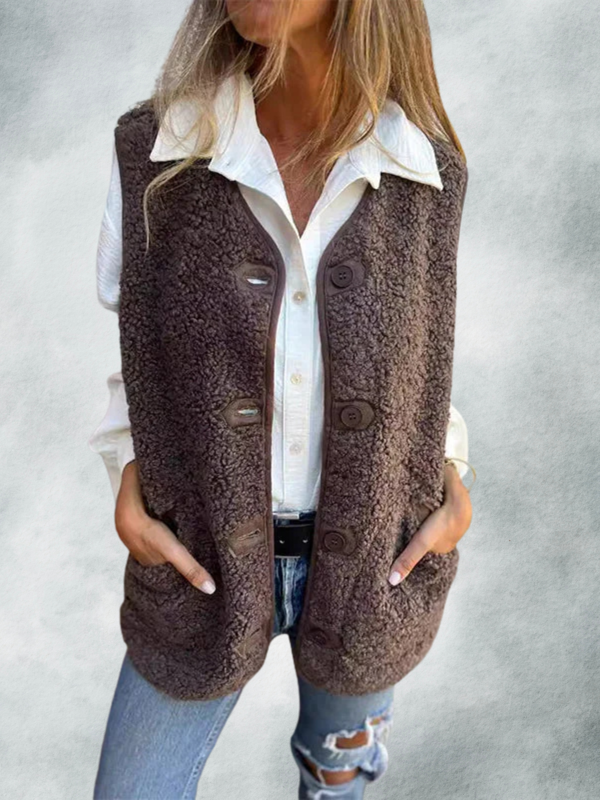 MAYA | BUTTON-DOWN WARM VEST