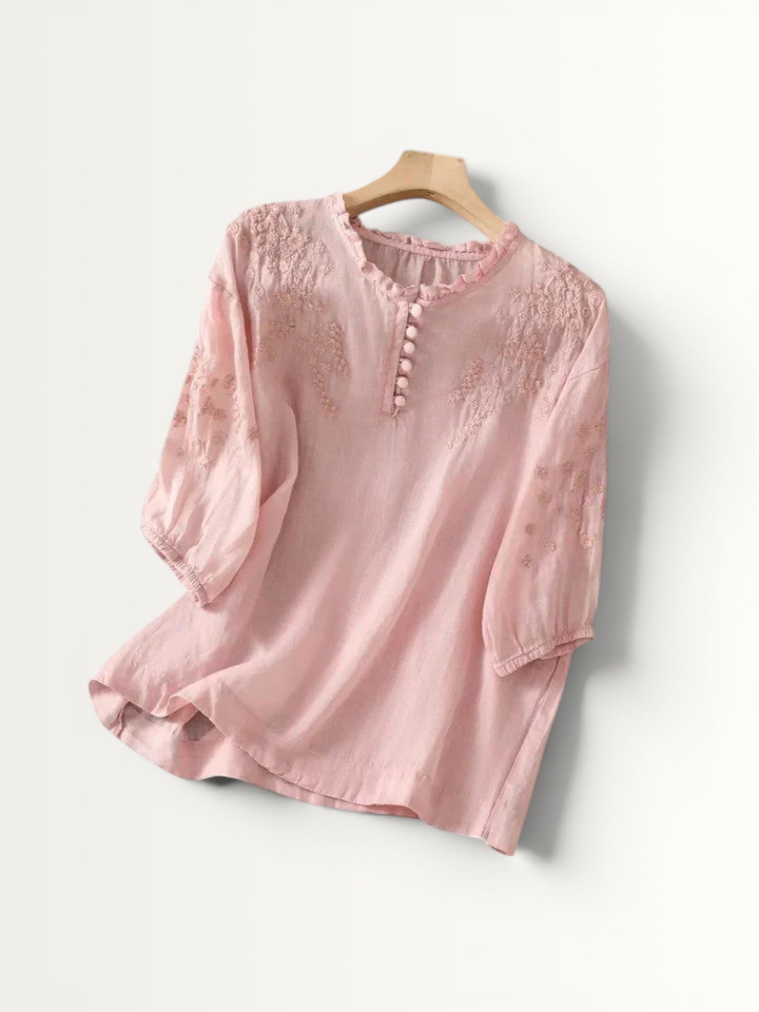 VASILENE | ELEGANT BUTTON-FRONT BLOUSE