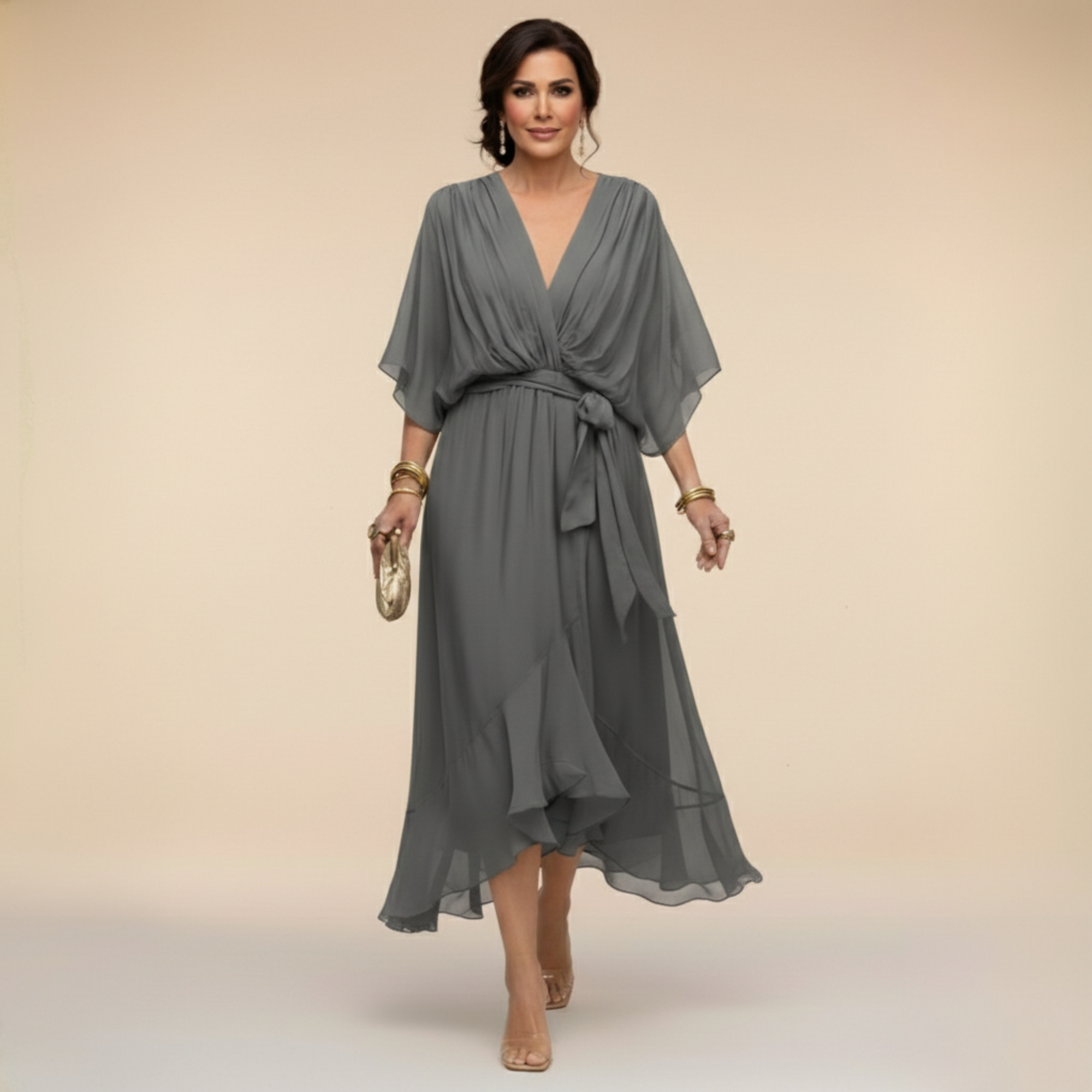VERITY | FLOWING CHIFFON DRESS