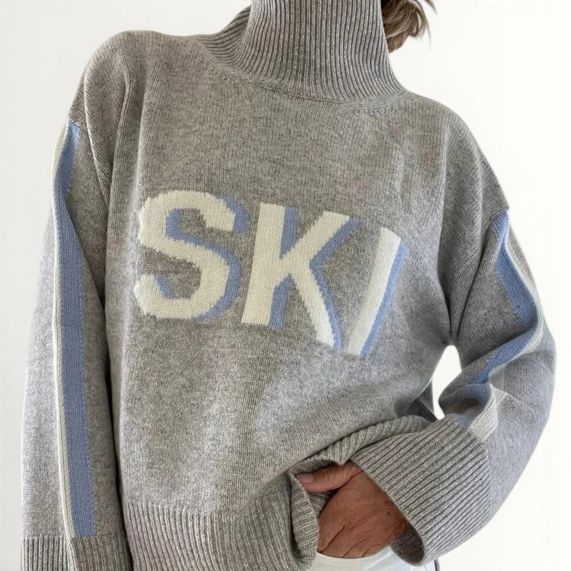 AMANDA | RETRO TURTLENECK SKI SWEATER