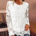ELLA | DELICATE LACE LONG-SLEEVE TOP