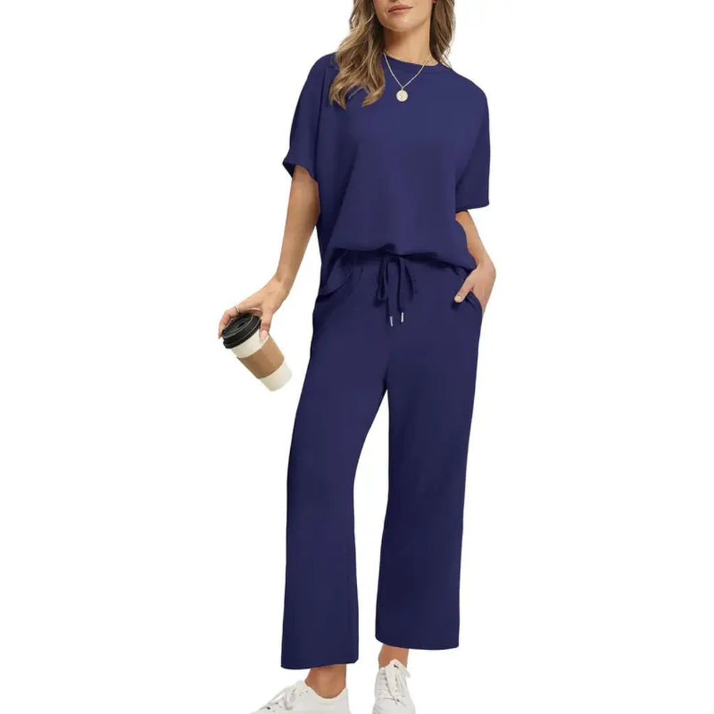 JULIE | WOMEN'S OVERSIZED CROPPED LOUNGE SET