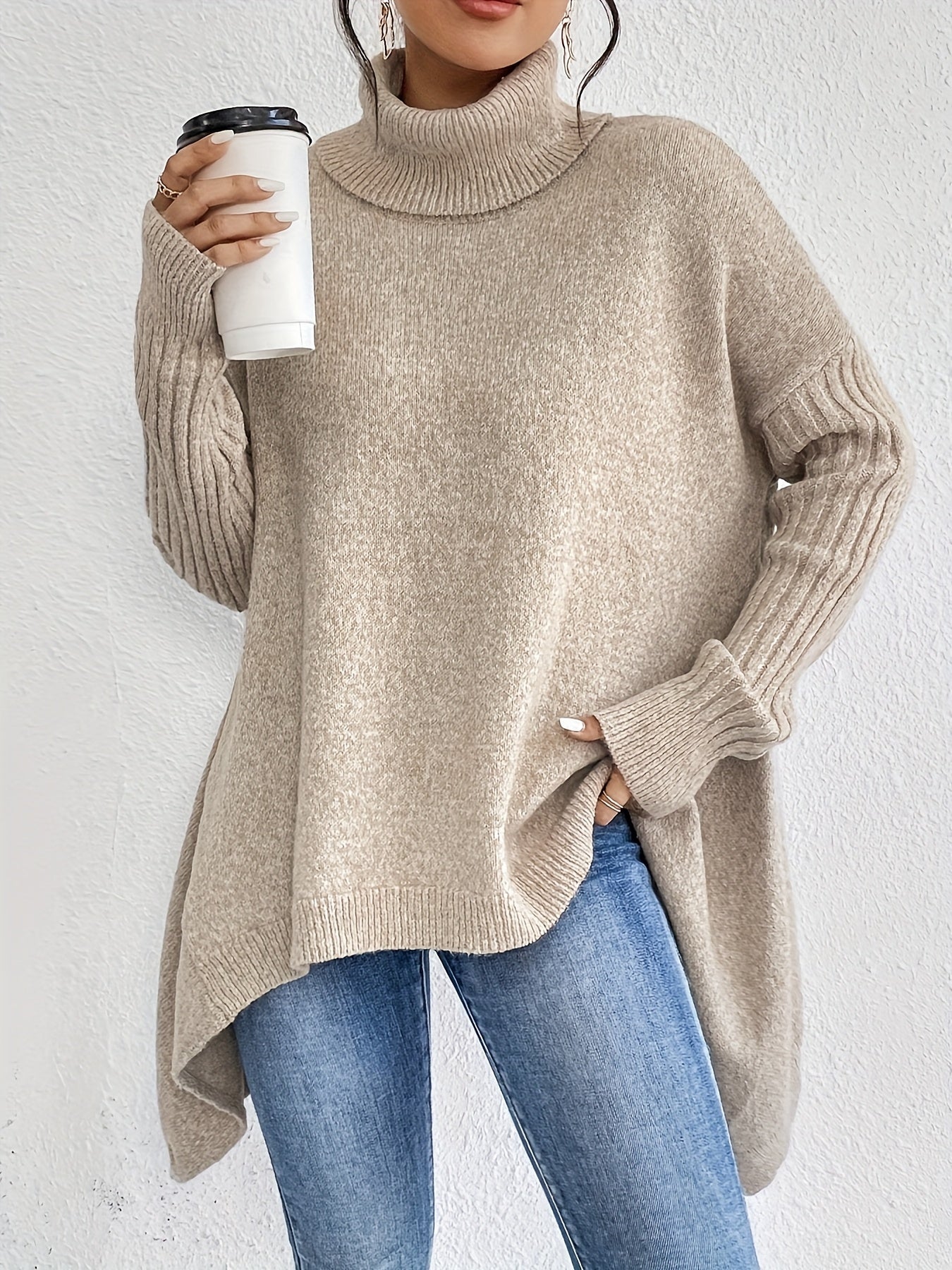 SOPHIE | OVERSIZED TURTLENECK SWEATER