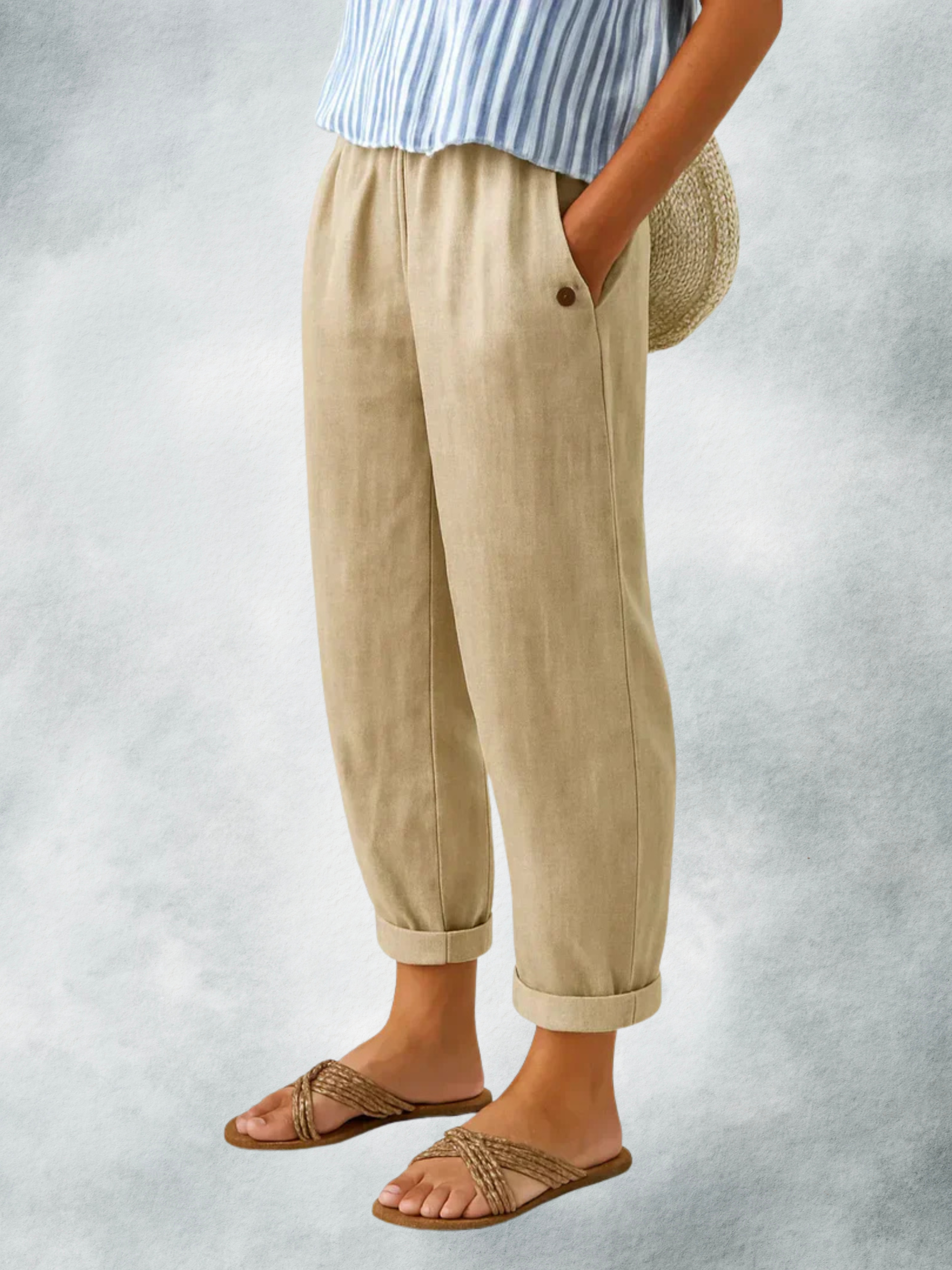 ROMINA | TIMELESS LINEN-COTTON TROUSERS