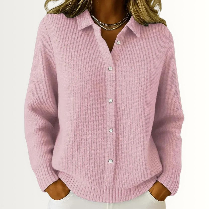 AURORA | TEXTURED KNIT BUTTON CARDIGAN