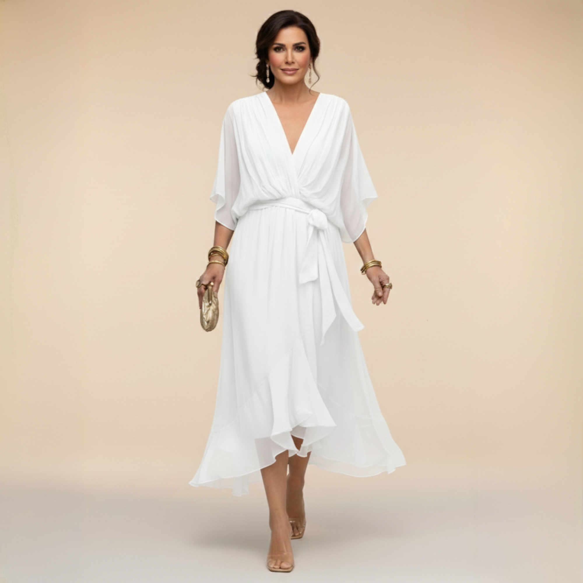 VERITY | FLOWING CHIFFON DRESS