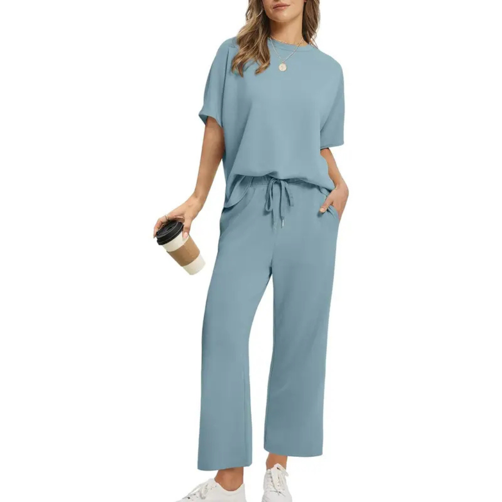 JULIE | WOMEN'S OVERSIZED CROPPED LOUNGE SET