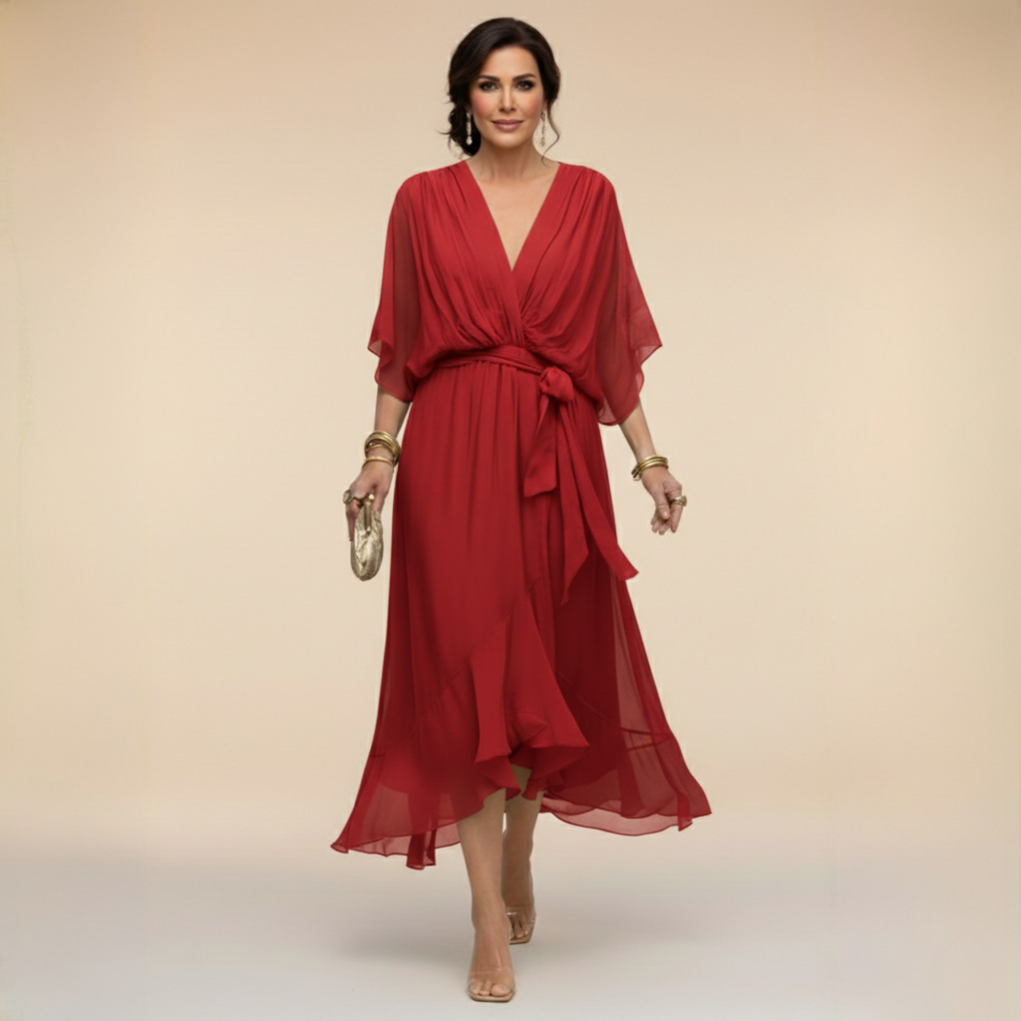 VERITY | FLOWING CHIFFON DRESS