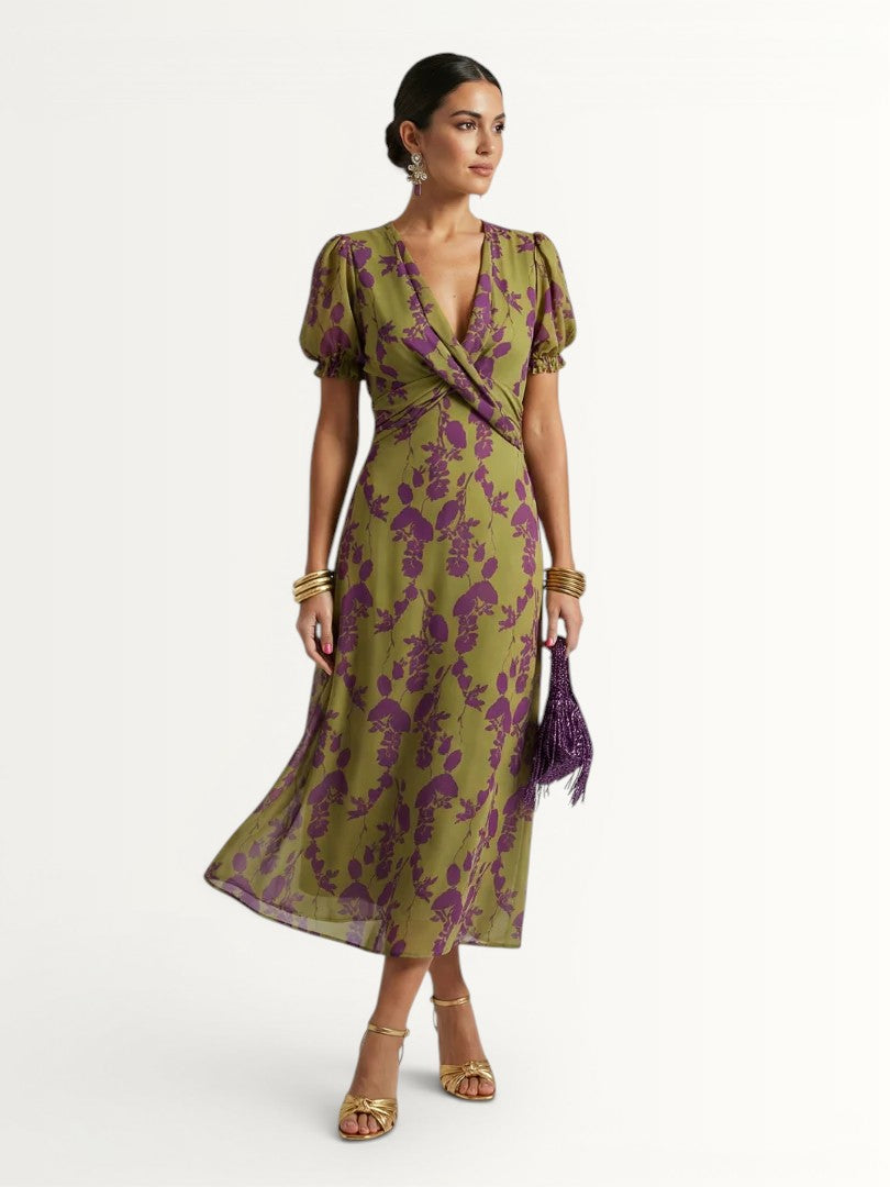 SERAPHINA | FLORAL MIDI DRESS