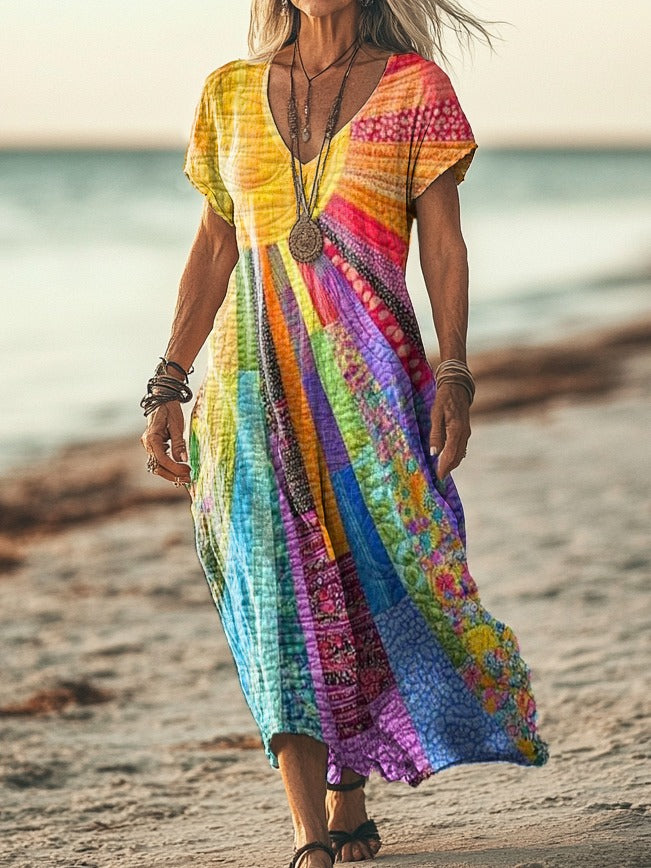 ELYNA | BOHEMIAN SUN DESIGN DRESS